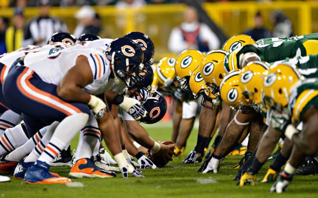 Rivalmöte i NFL - Green Bay Packers mot Chicago Bears