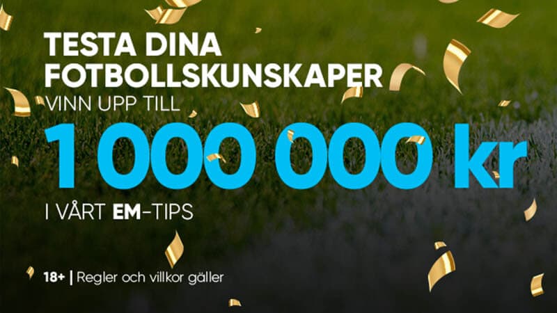 Delta i EM-spelet och kämpa om 1 miljon kr