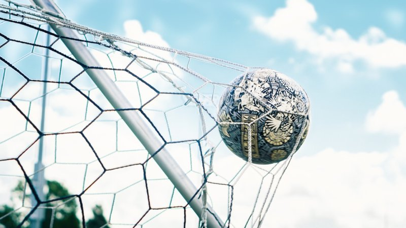 Fotboll i målnät