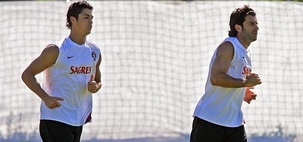 Cristiano Ronaldo och Luis Figo har båda spelat i portugisiska ligan - och lämnat för större klubbar.