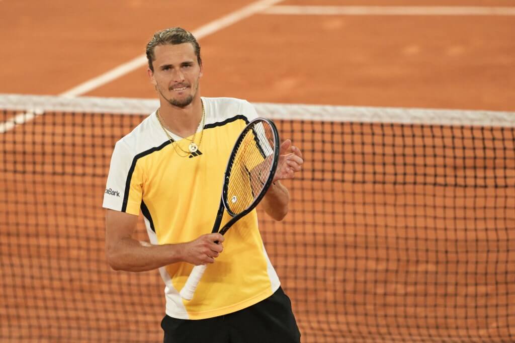 Zverev i Franska öppna.